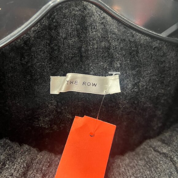 $1990 The Row Black Charcoal Knit Ribbed Tank Top size Medium - Picture 9 of 10